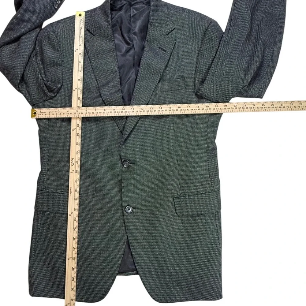 Hart Schaffner Marx Mens Gray MicroPattern 2 Button Blazer Sport Coat 40R Canada